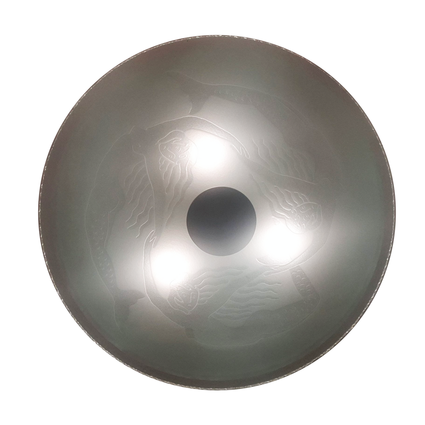 Art Deco Sandblasted Glass Saturn Pendant Light