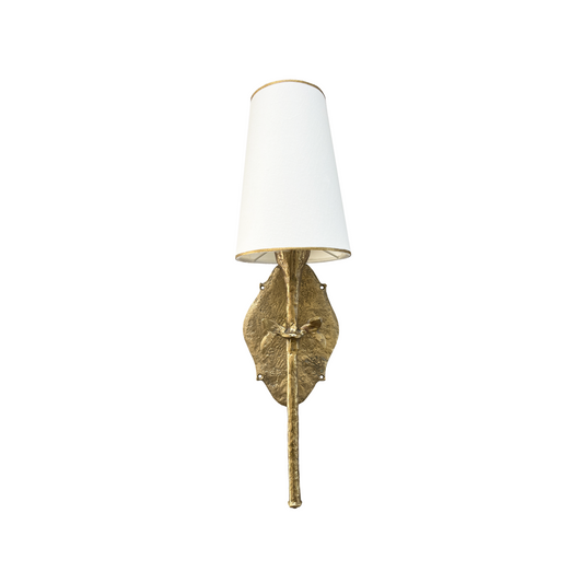 Large Stem Wall Light in Cast Bronze