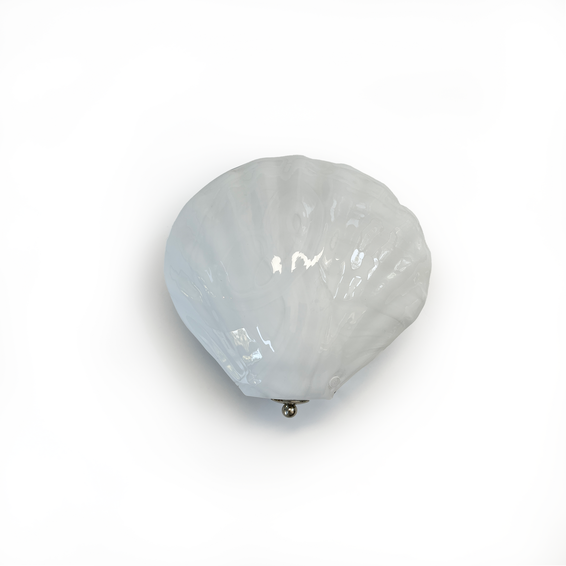 Pair of Small White Shell Wall Lights by La Murrina - detail view