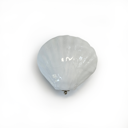 Pair of Small White Shell Wall Lights by La Murrina - detail view
