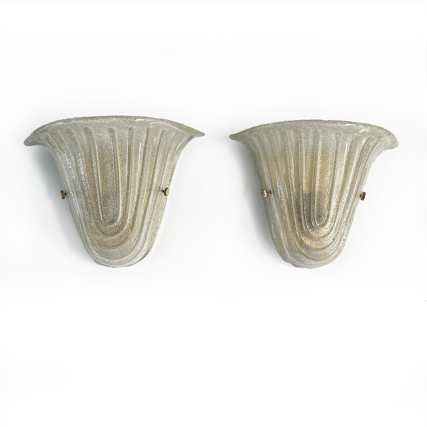 Pair of Vintage Classic Murano Graniglia Glass Sconces