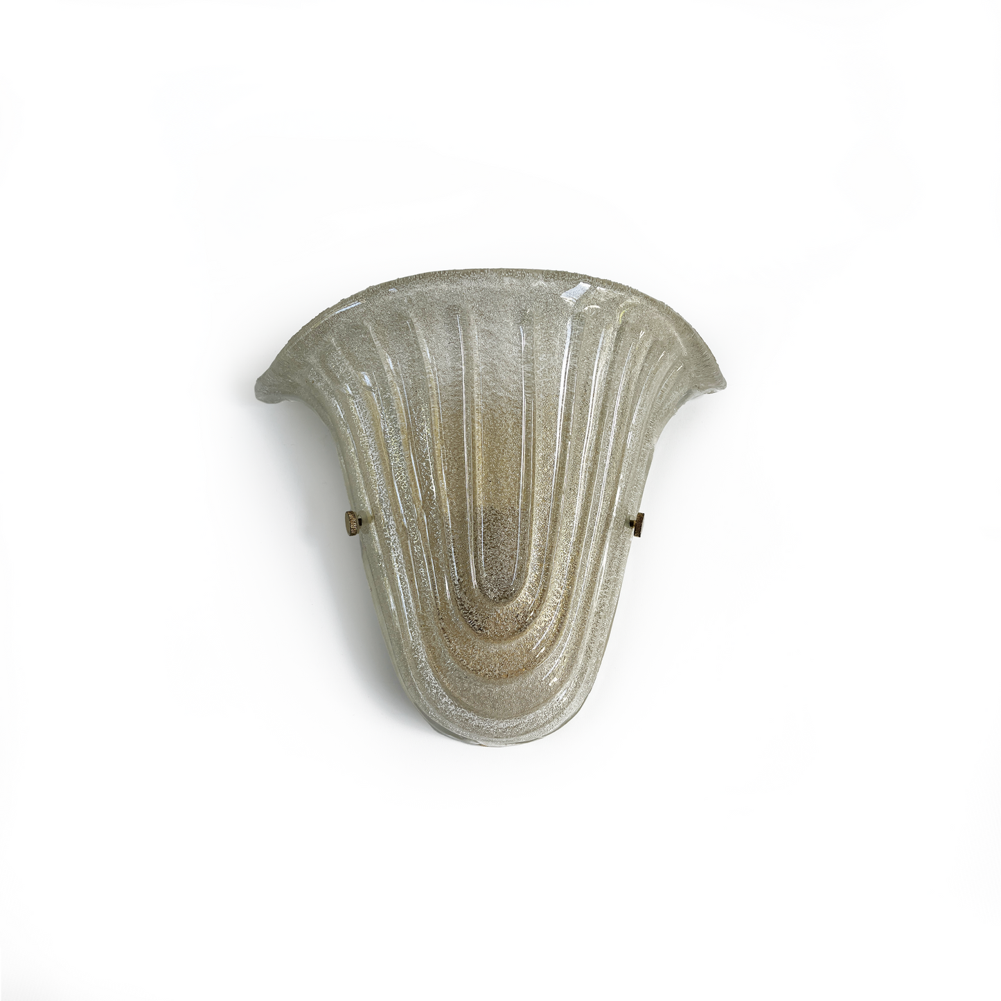 Pair of Vintage Classic Murano Graniglia Glass Sconces - detail view